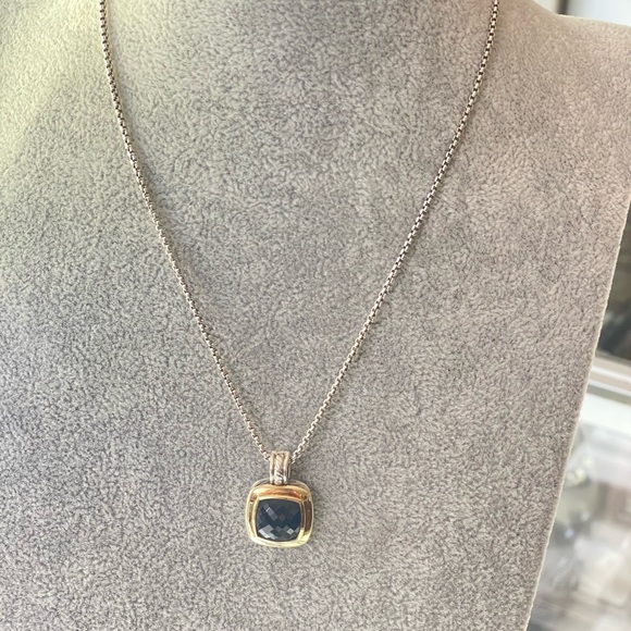 David Yurman Jewelry - David Yurman 925 & 18k Gold Albion Pendant Necklace with Black Onyx 20"